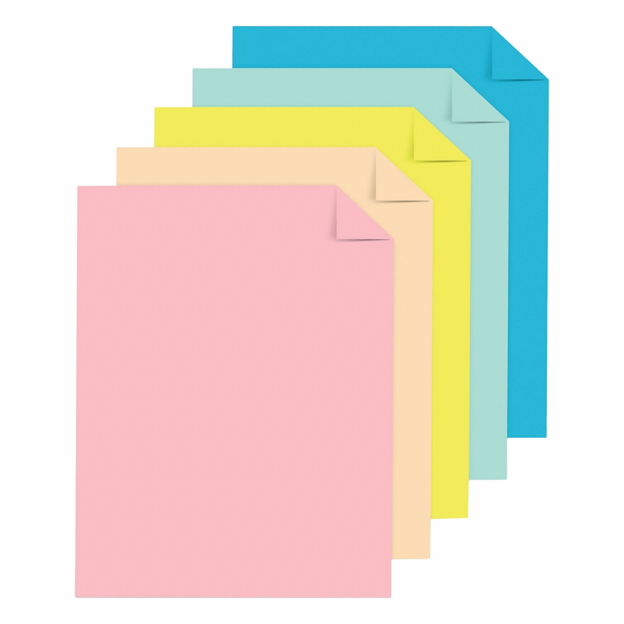 Color Paper: 24 lb, 8-1/2 x 11 in, Letter, Smooth, 500 PK