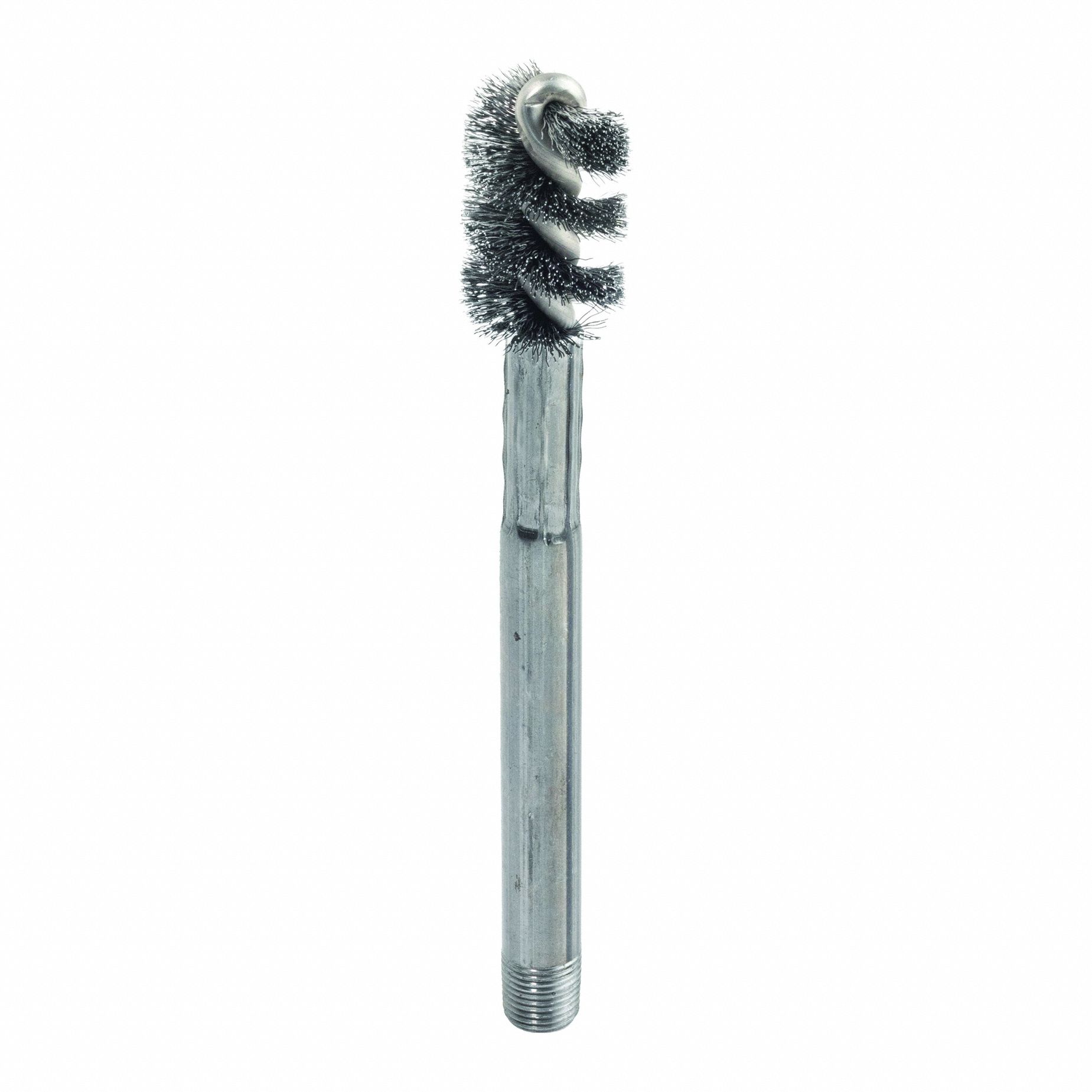 Wire Brush: Steel, 4 7/8 in Overall Lg, 0.75 in Overall Dia, 0.625 in Compatible Hole Dia
