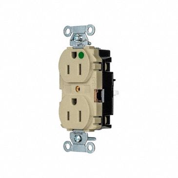 RECEPTACLE,1/2 HP,125V AC,NEMA 5-15R