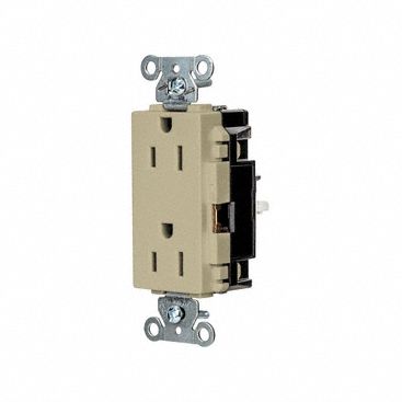 RECEPTACLE,1/2 HP,125V AC,NEMA 5-15R