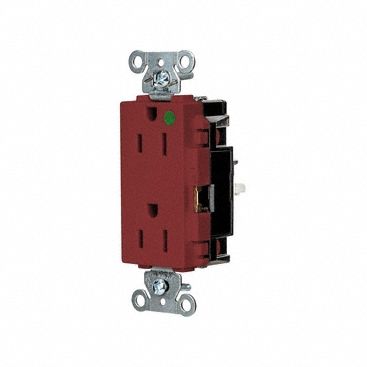 RECEPTACLE,1/2 HP,125V AC,NEMA 5-15R