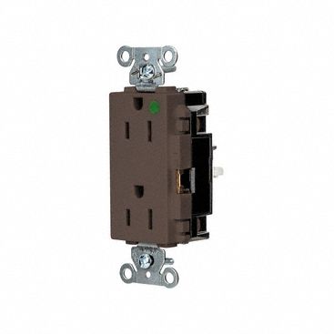 RECEPTACLE,1/2 HP,125V AC,NEMA 5-15R