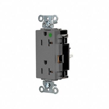 RECEPT, 1 HP, 125 V CA, NEMA 5-20R