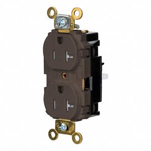 RECEPTACLE,20 A,BROWN,125V AC