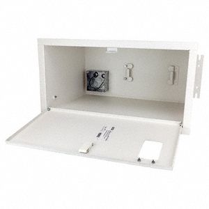 Cord Reel Enclosure: Cord Reel, 4 in Square Electrical Box