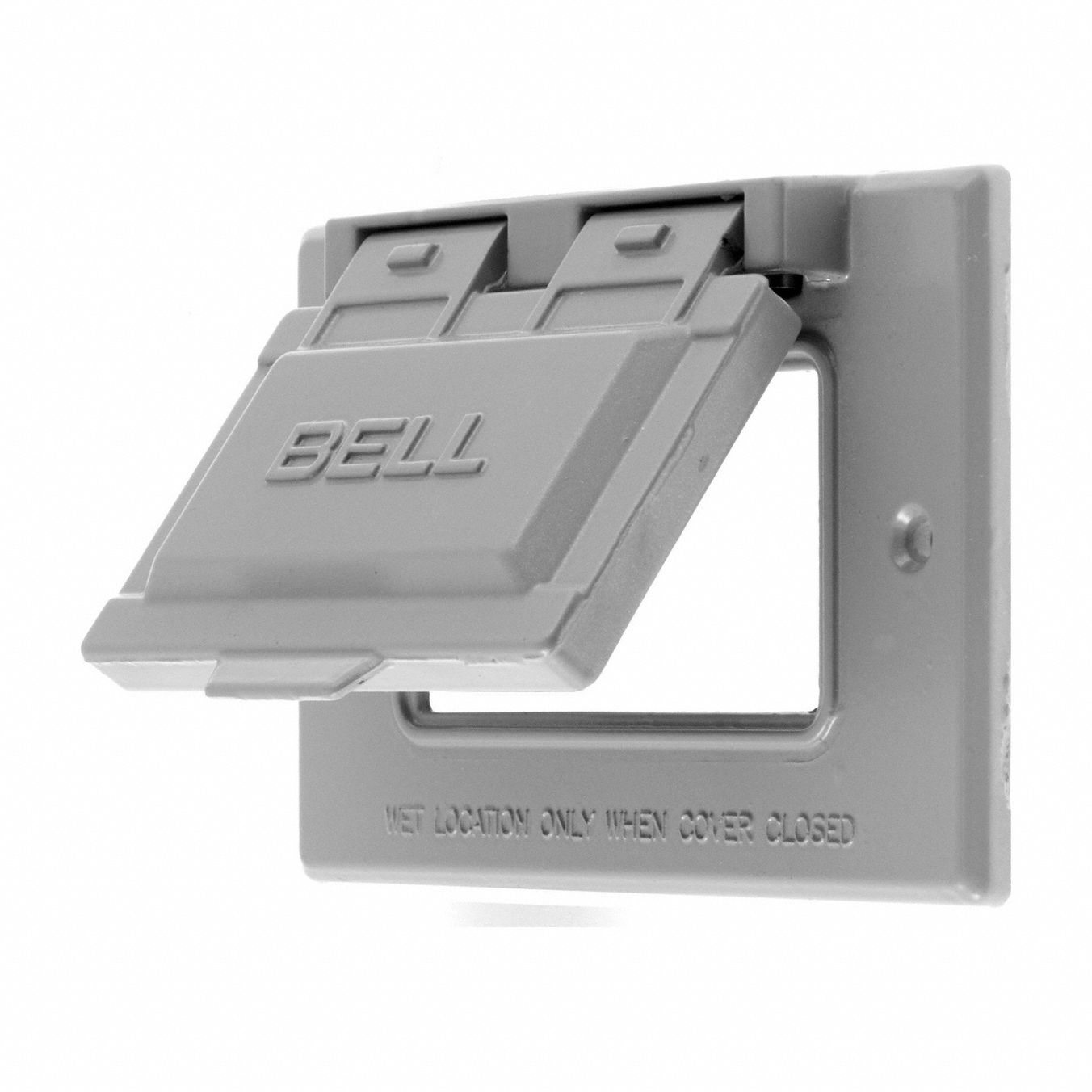 Weatherproof Cover: Zinc, GFCI/Style Line, Surge Receptacles, 1 Gangs