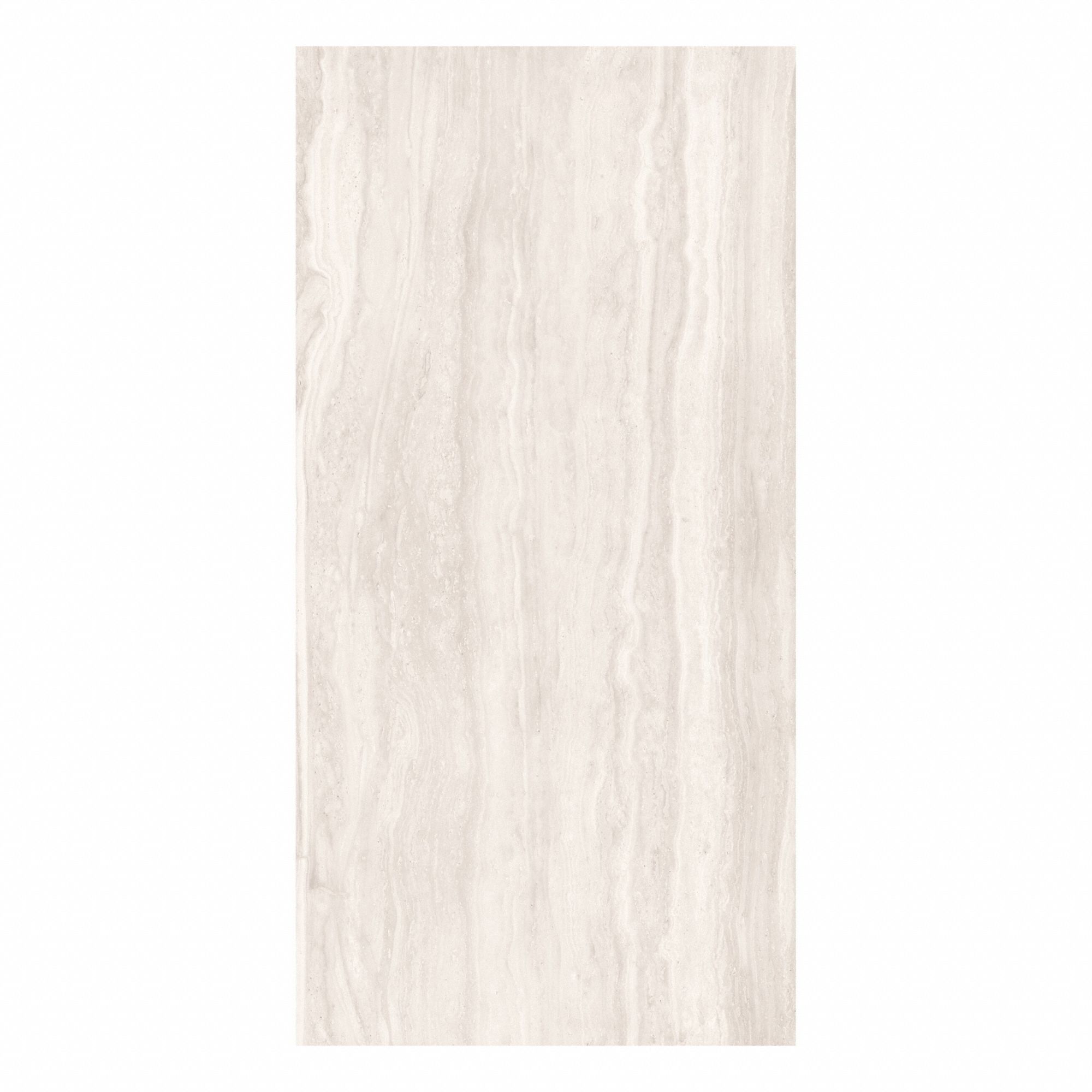 Floor Tiles: 23 7/8 in Lg, 11 7/8 in Wd, Travertine White, Field, Unpolished, Travertine