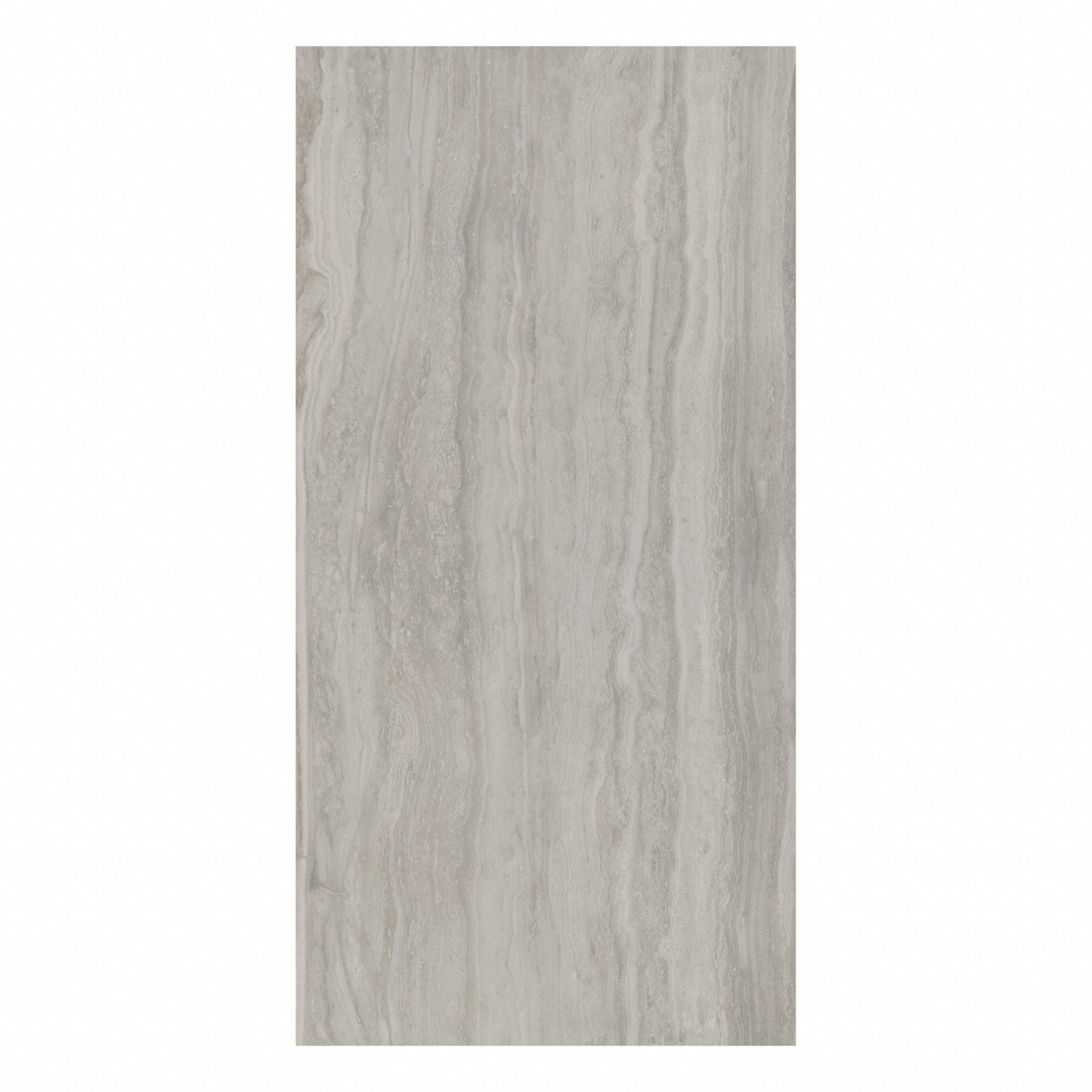 Floor Tiles: 23 7/8 in Lg, 11 7/8 in Wd, Travertine Ash, Field, Unpolished, Travertine