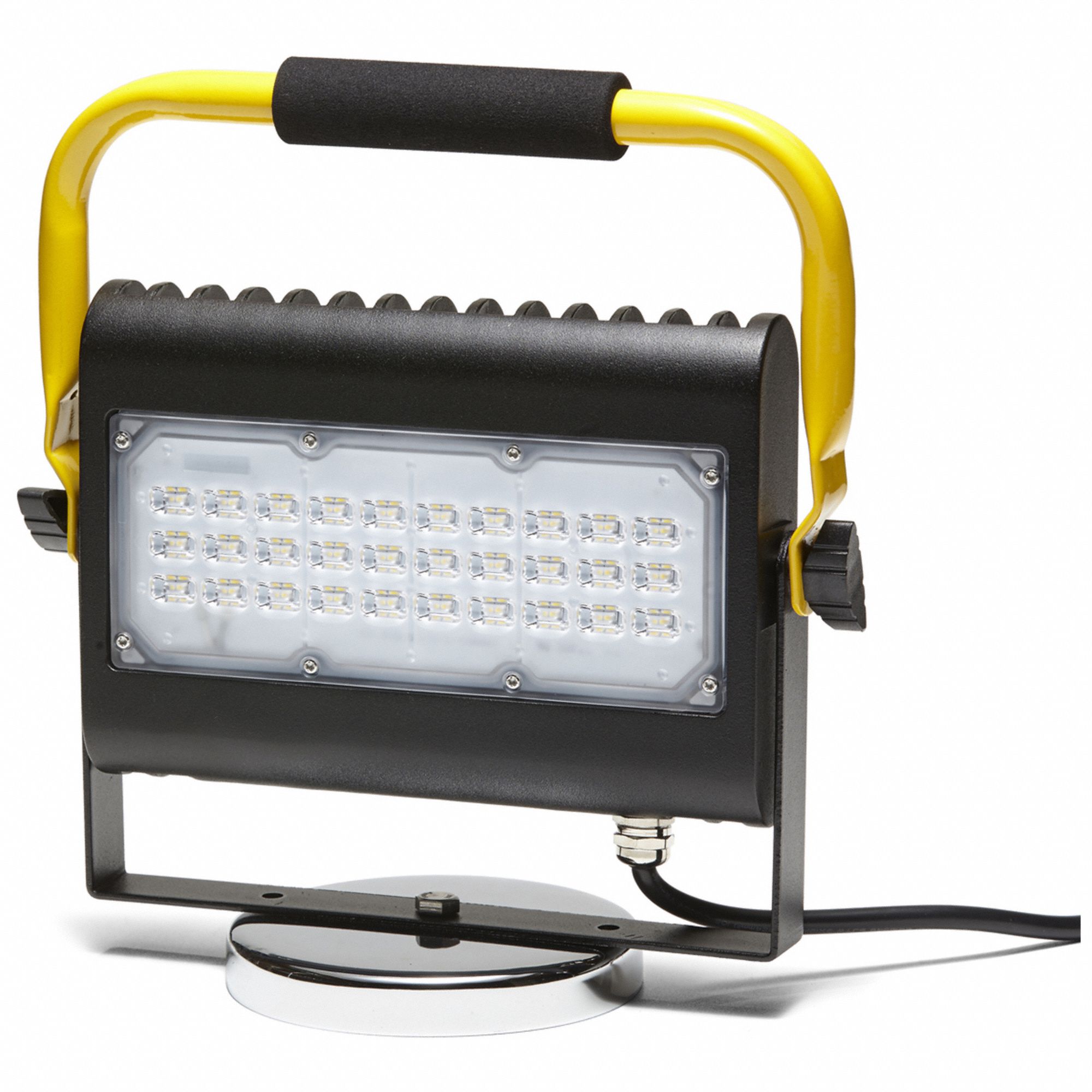 WORK LIGHT, LED, 50 WATTS, 50,000 HOUR LAMP LIFE, MAGNETIC DISC BASE MOUNT, 5 FT POWER CORD