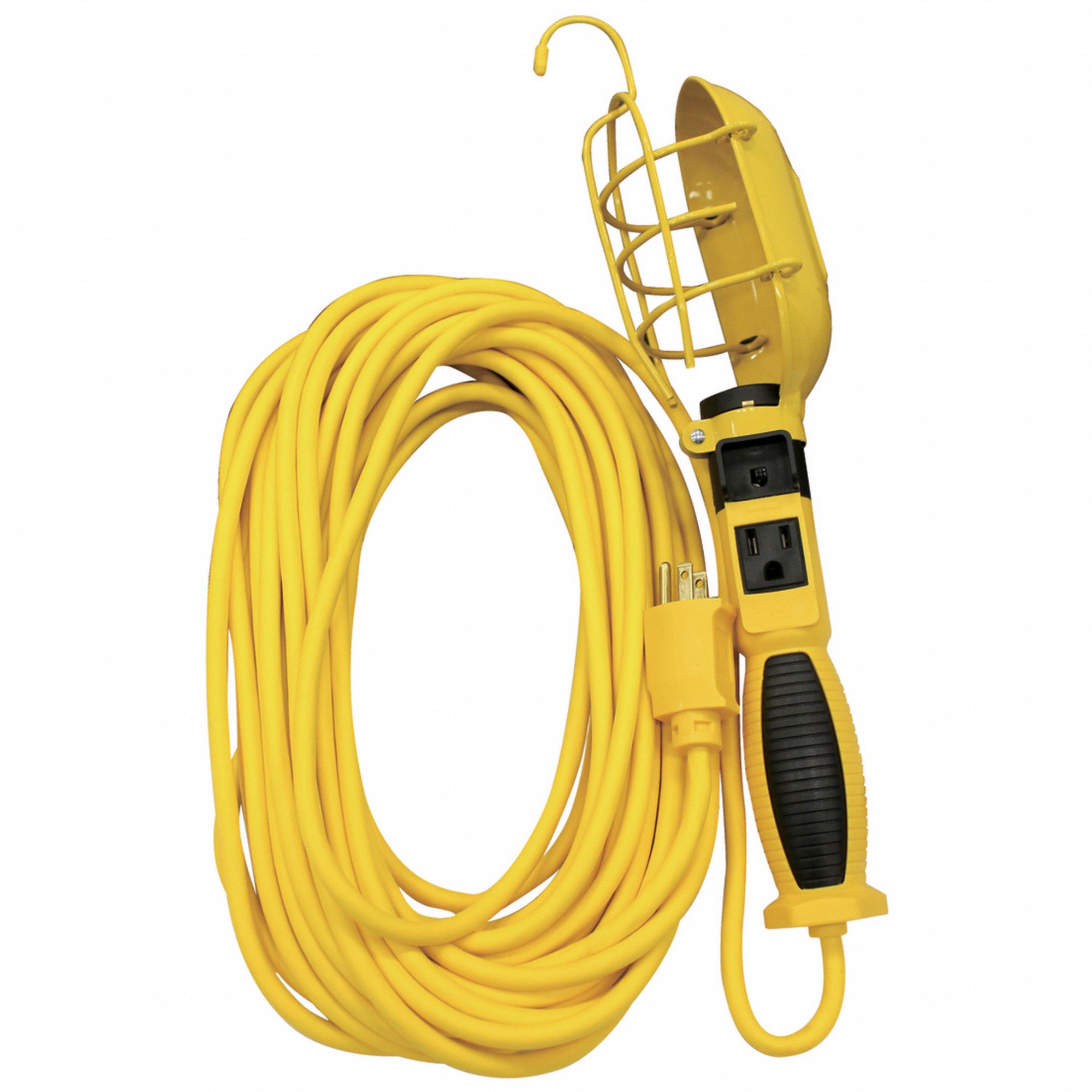 TROUBLE LIGHT, 100 WATTS, 50 FT POWER CORD, HEAVY DUTY, 14/3, 50 SJEO