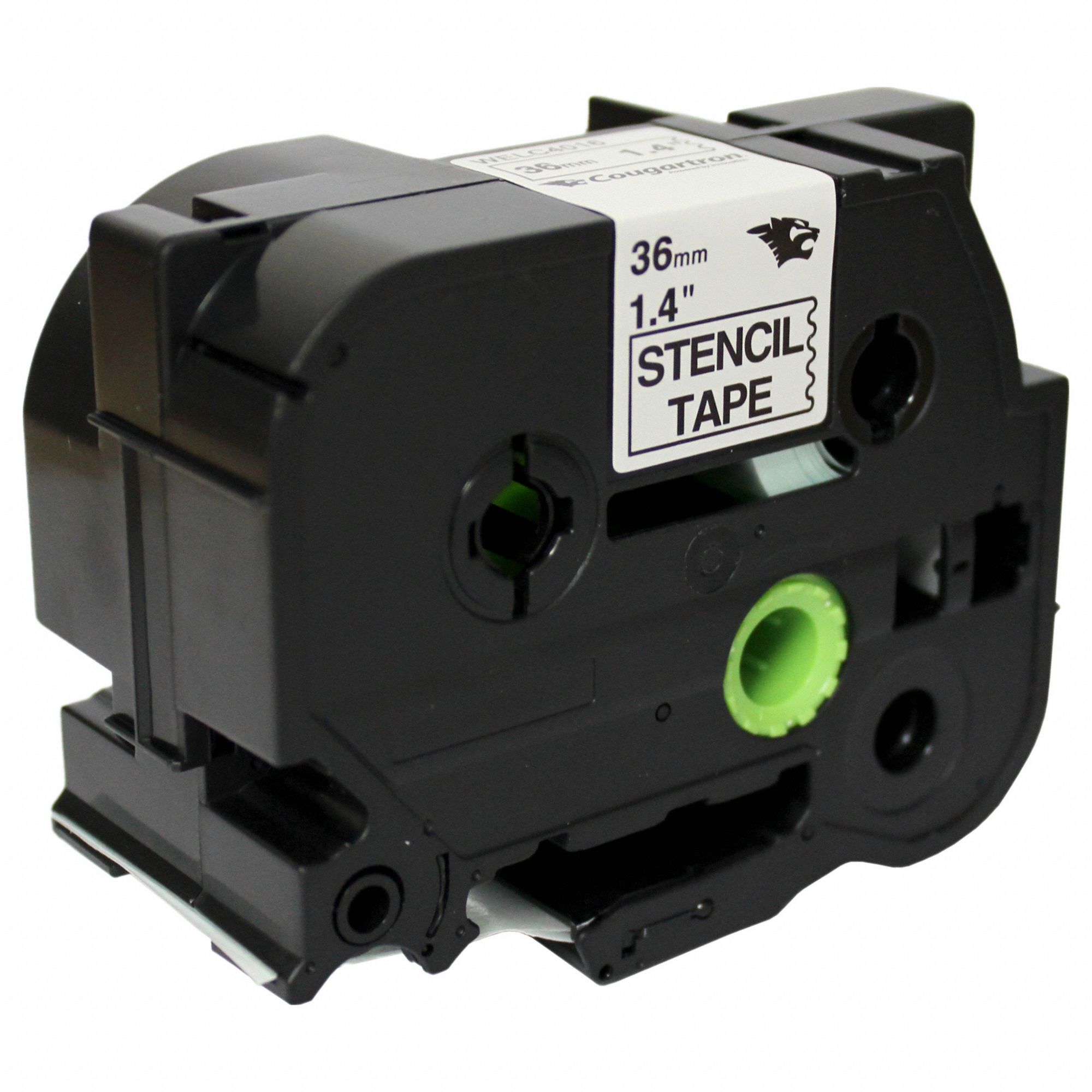 Stencil Tape Cassette: 1.4 in Wd, 9 ft Lg