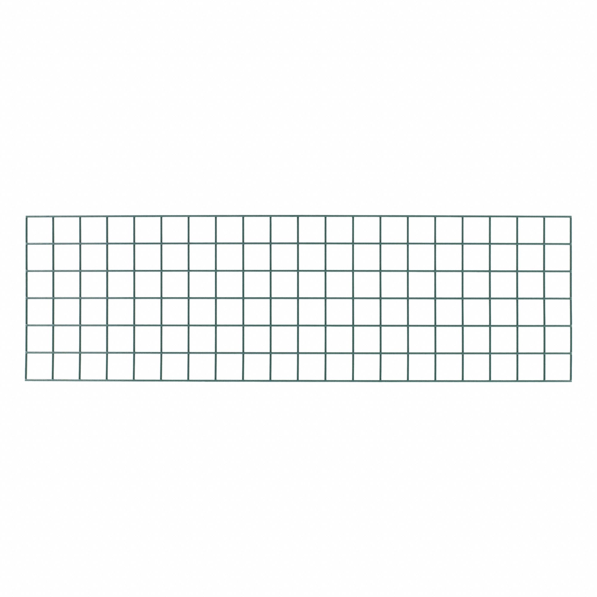 Wall Grid: 60 in x 1/2 in x 18 in, 250 lb Capacity, Steel, Green, Epoxy Coated
