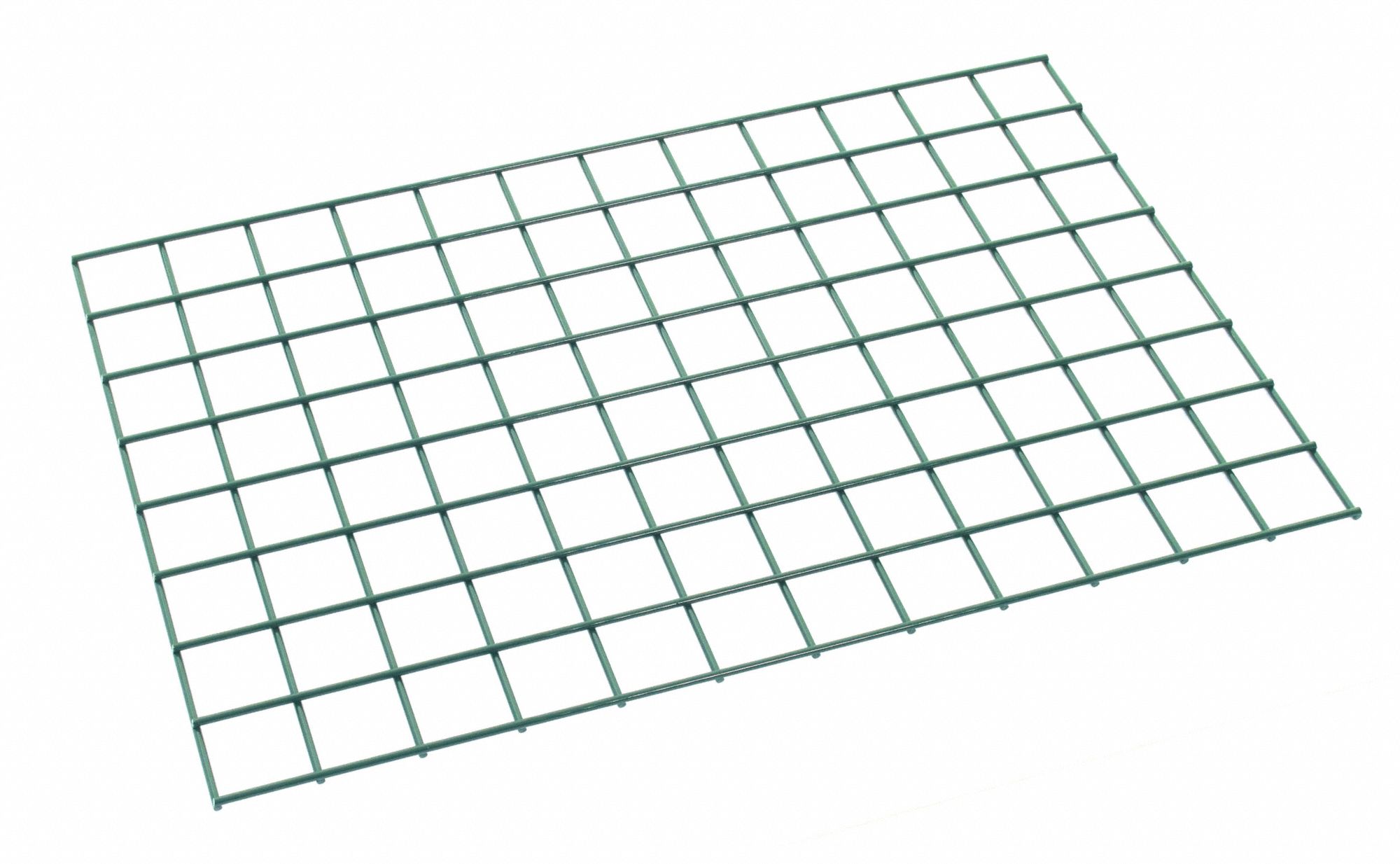 Wall Grid: 36 in x 1/2 in x 24 in, 250 lb Capacity, Steel, Green, Epoxy Coated