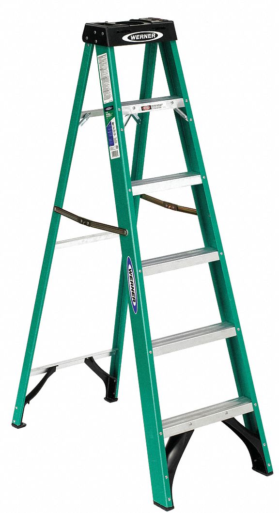 Werner platform outlet step ladder