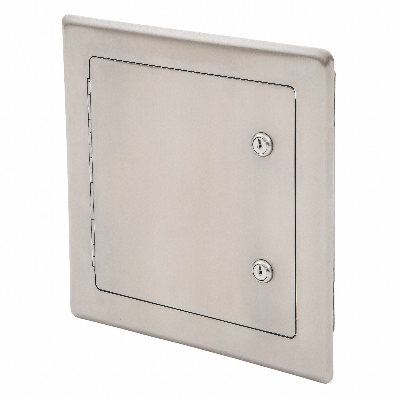 Access Door: 14 in Ht, 14 in Wd, Concealed Hinge, Exposed Flange, 304 Stainless Steel