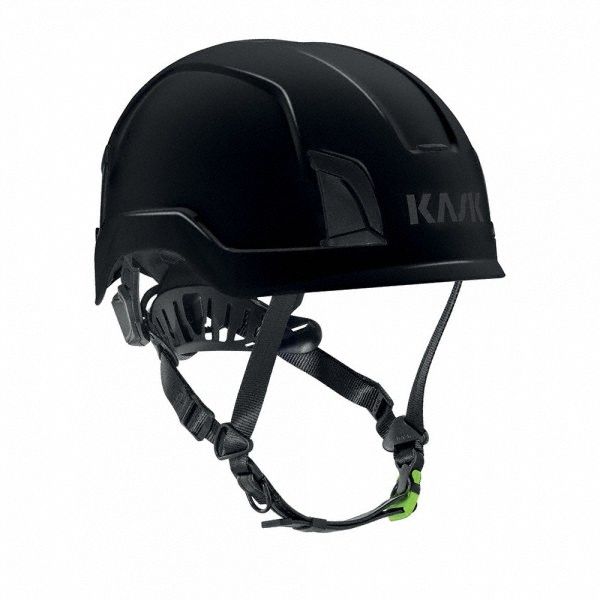 Safety Helmet: Black, Polyethylene, Front-Slots, KASK America, Black
