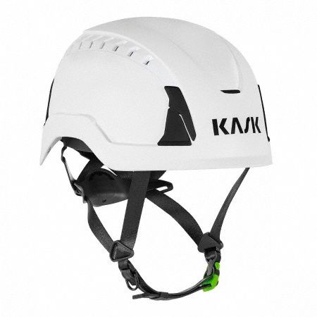 Safety Helmet: White, No Graphics, Polypropylene, Front-Slots, KASK, White