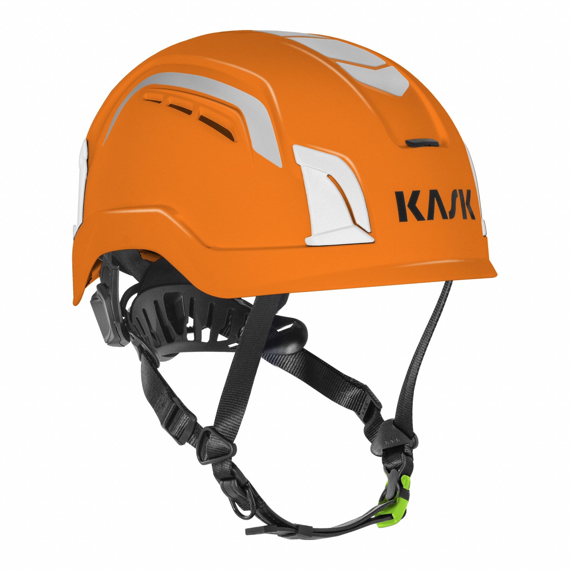 Safety Helmet: Orange, No Graphics, Polypropylene, Front-Slots/Side-Slots, KASK, Solid