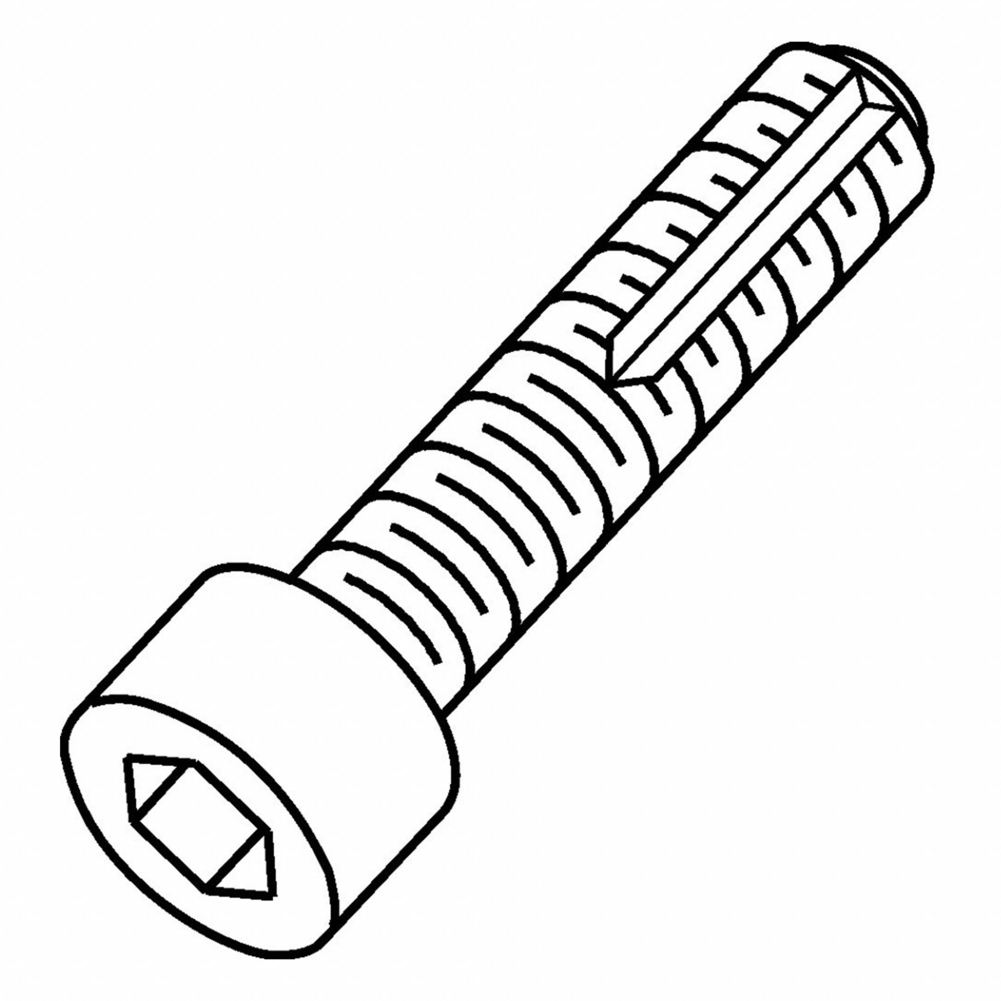 SCREW 3/8-24 X 1. LG COOLANT GROOVED