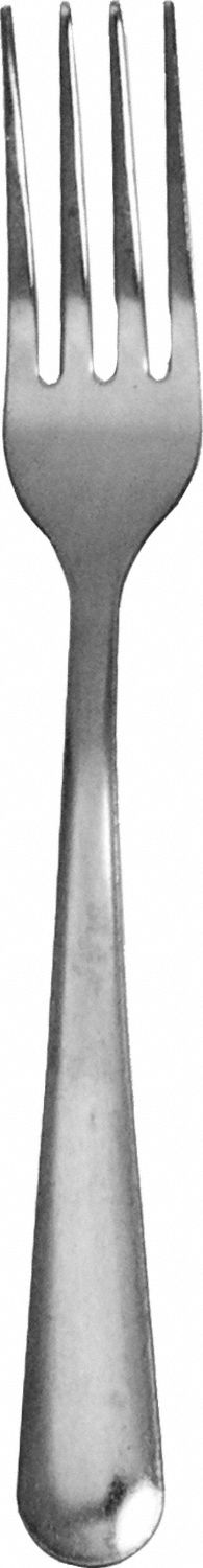 Dinner Fork: Windsor, 18/0, Stainless Steel, 7 1/8 in Overall Lg, Silver