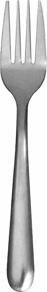 Salad Fork: Windsor, 18/0, Stainless Steel, 6 1/8 in Overall Lg, Silver