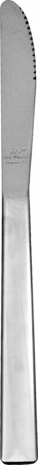 Dinner Knife: Windsor, 18/0, Stainless Steel, 8 1/2 in Overall Lg, Silver