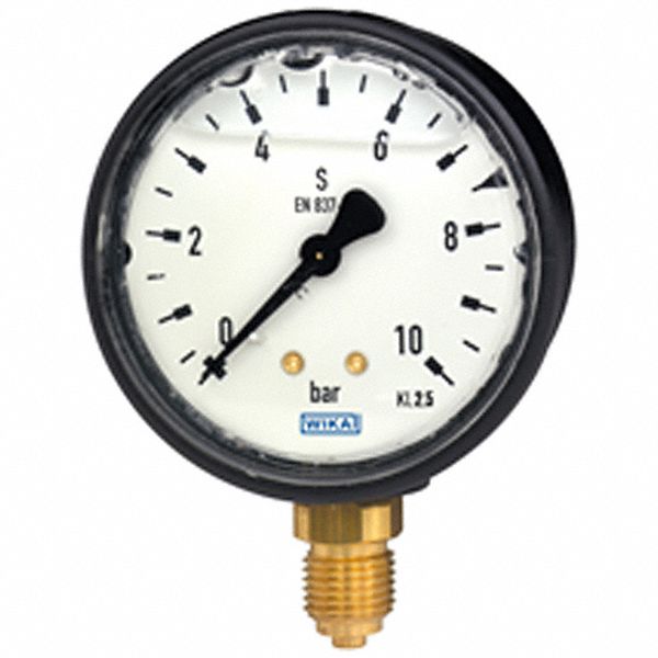 PRESSURE GAUGE, CENTRE BACK MOUNT, 0-60 PSI, 1/8 IN MNPT, DIAL SIZE 1 1/2 IN