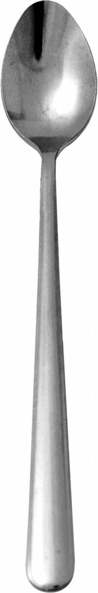 Ice Tea Spoon: Windsor, 18/0, Stainless Steel, 8 in Overall Lg, Silver