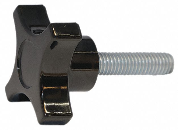 HAND KNOB,STEEL THREADED STUD,1/4