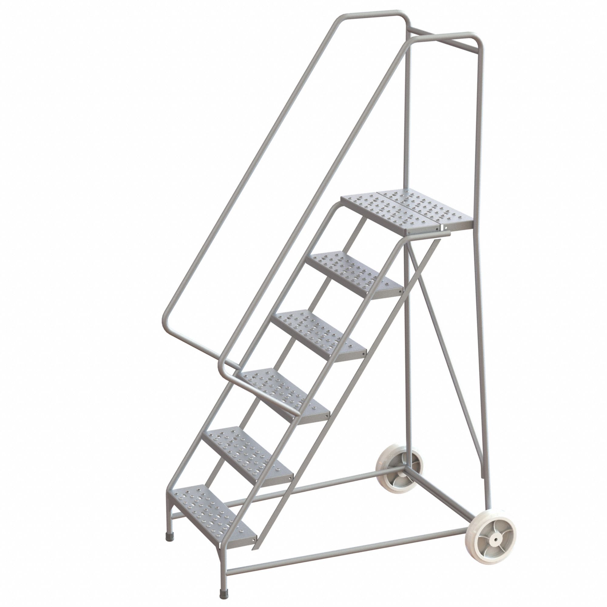 60 in Platform Ht, 14 in Platform Dp, Wheelbarrow Ladder 799ZK4