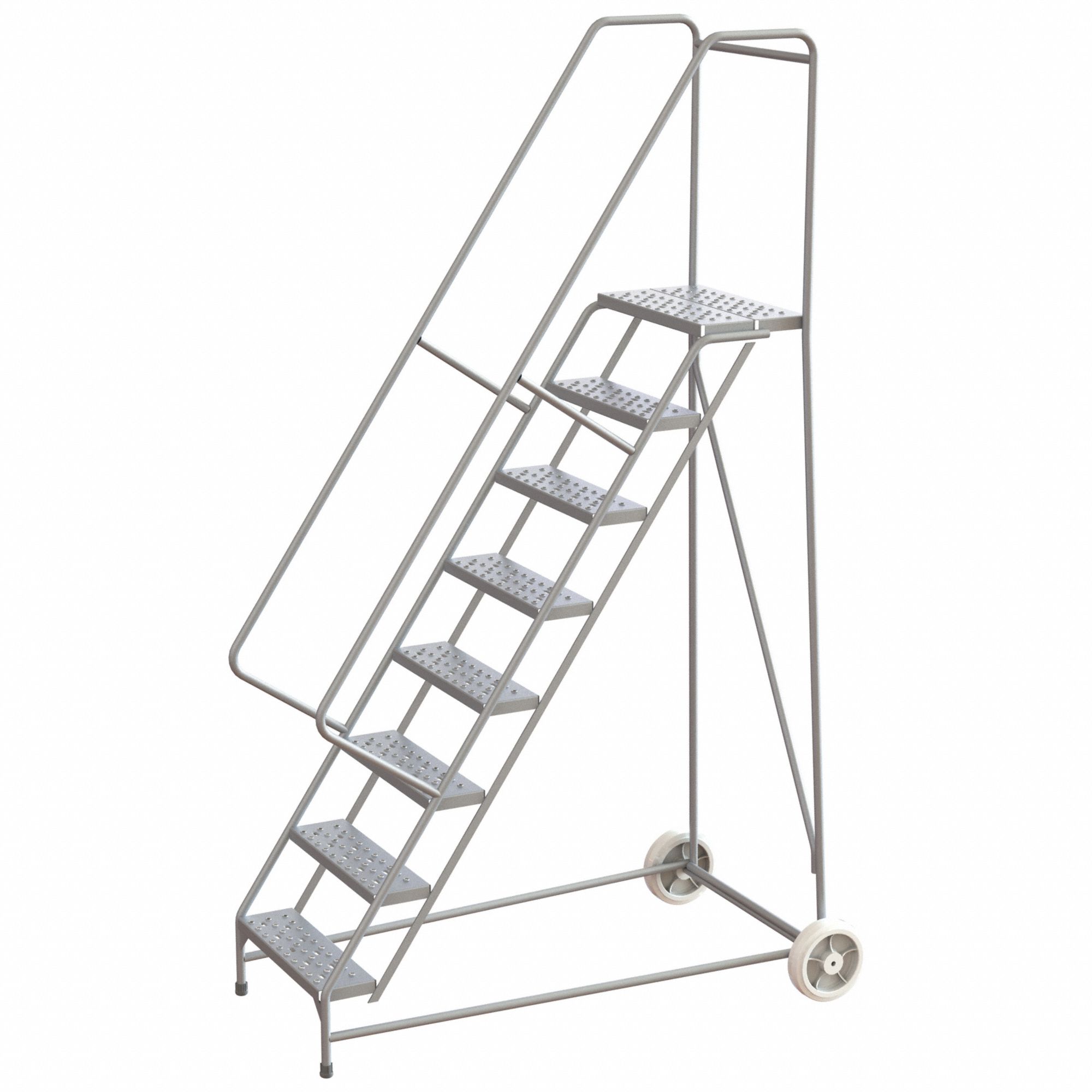 80 in Platform Ht, 14 in Platform Dp, Wheelbarrow Ladder 799ZK6