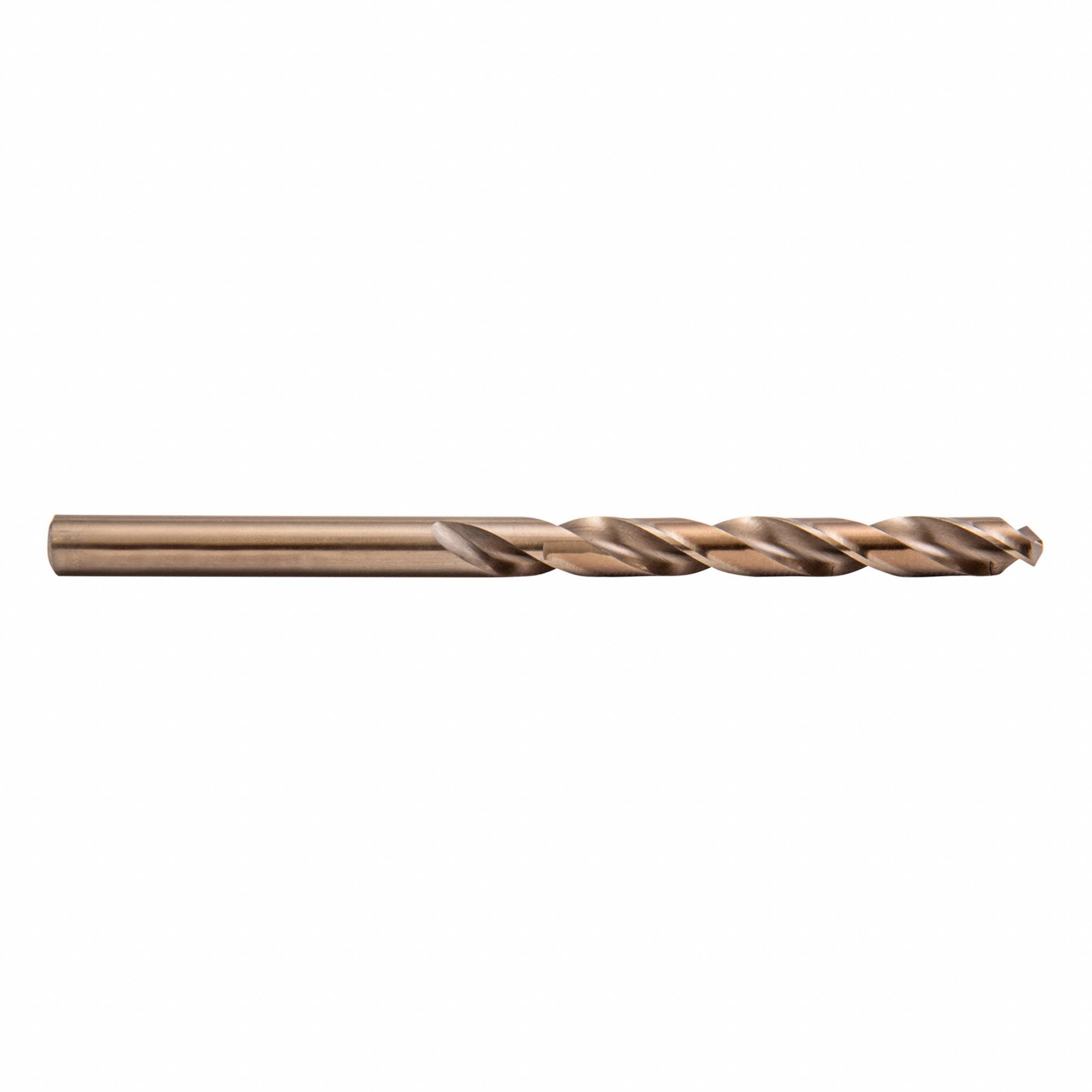 EXTENSION DRILL BIT, RH, BRONZE, ⅜ IN, 135 ° , COBALT, HSS, STRAIGHT SHANK, 6 IN L, 2⅜ IN SHANK, M35