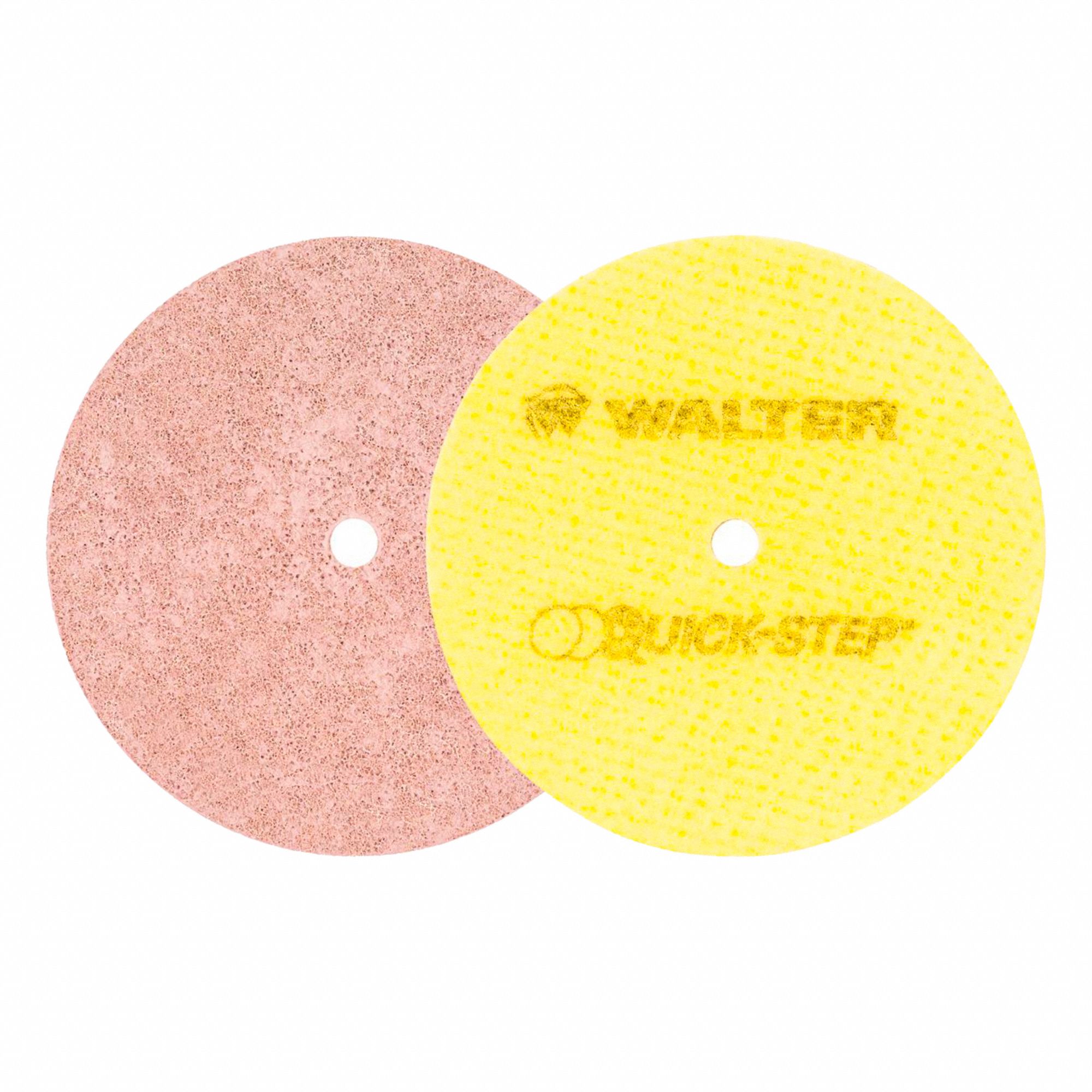 DISQUE DE PNÇ,ÉTAPE RAPIDE,HT BRIL,S/ VIDE,FINI MIR,3 000 TR/MIN MAX,ROUGE,5 X 3/8 PO