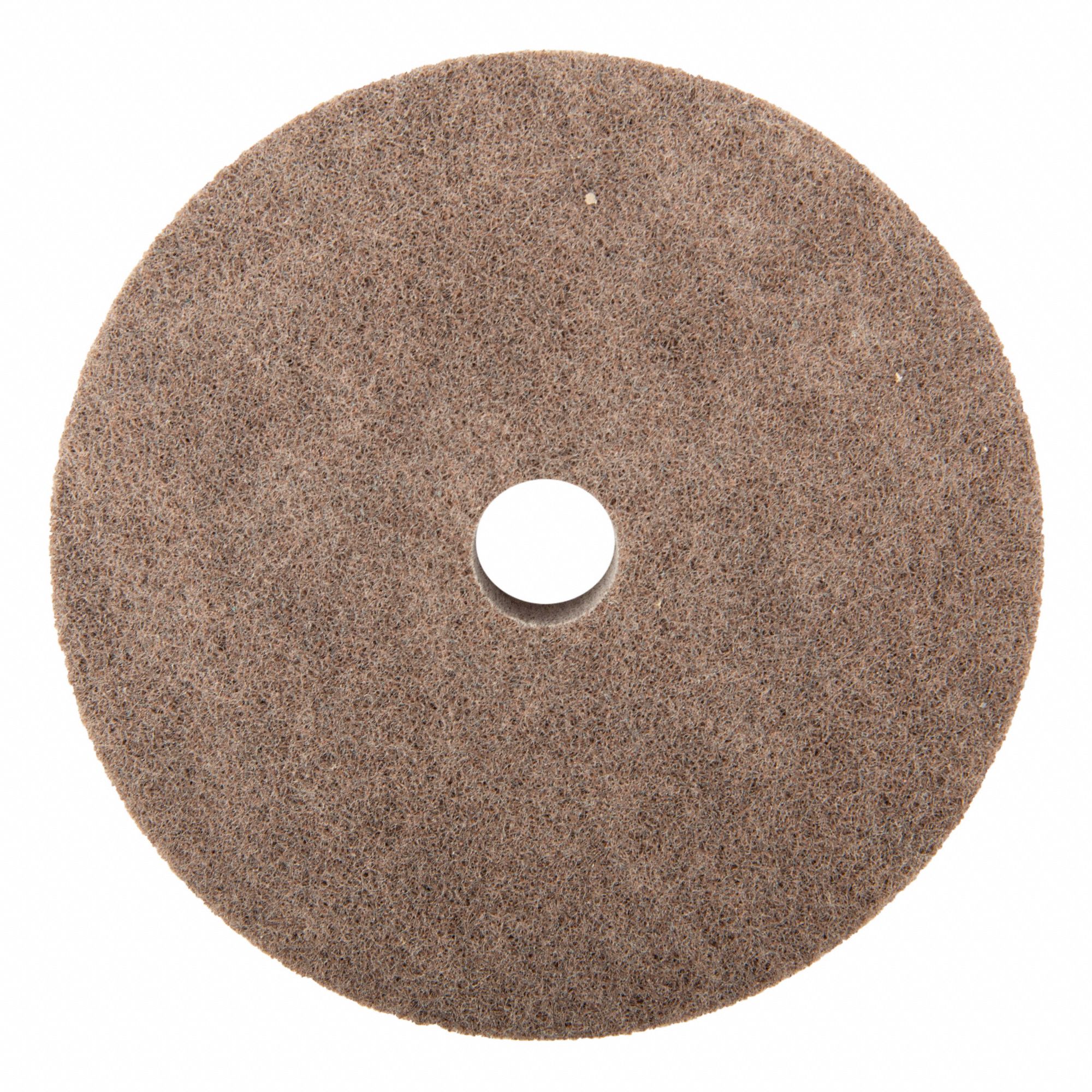 SANDING DISC, FINE ABRASIVE GRADE, NON VACUUM, GREY, 6 IN, NON WOVEN SYNTHETIC