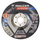 GRINDING WHEEL, SPIN-ON, TYPE 27, 24 GRIT, GRADE CA-24, 12,250 RPM, 5 X 1/4 X 7/8 IN, CERAMIC