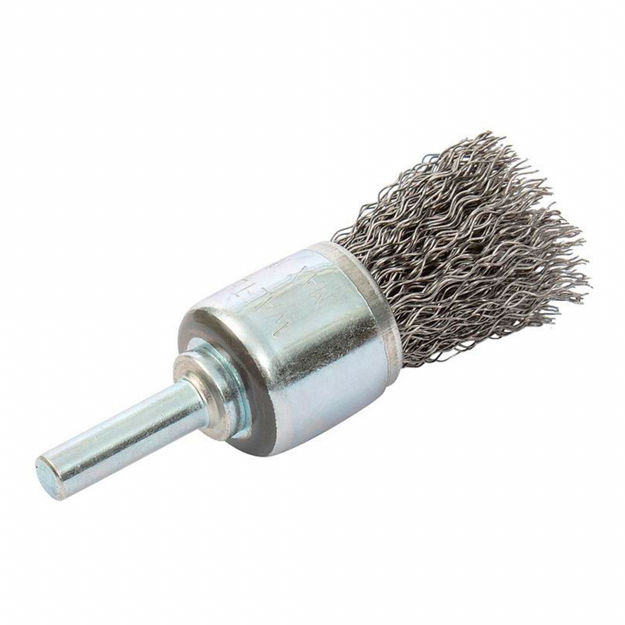 STRAIGHT WIRE END BRUSH,STEEL,3/4