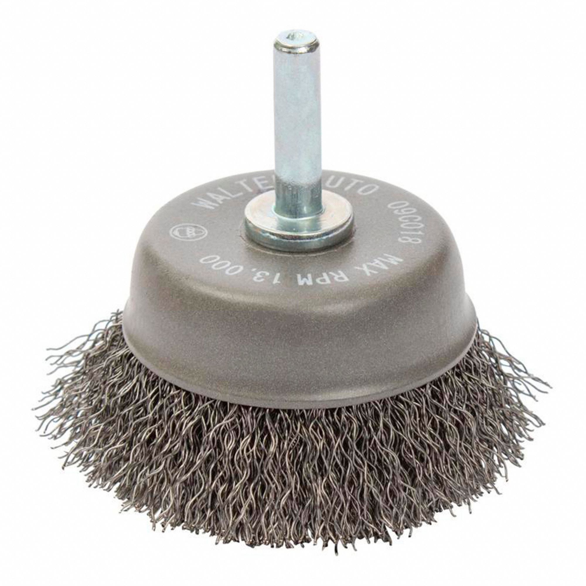 WIRE CUP END BRUSH,STEEL,2-3/8