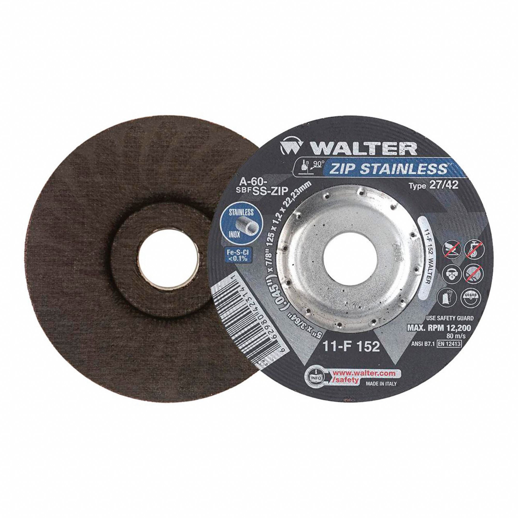 CUT-OFF WHEEL,12200 RPM,5