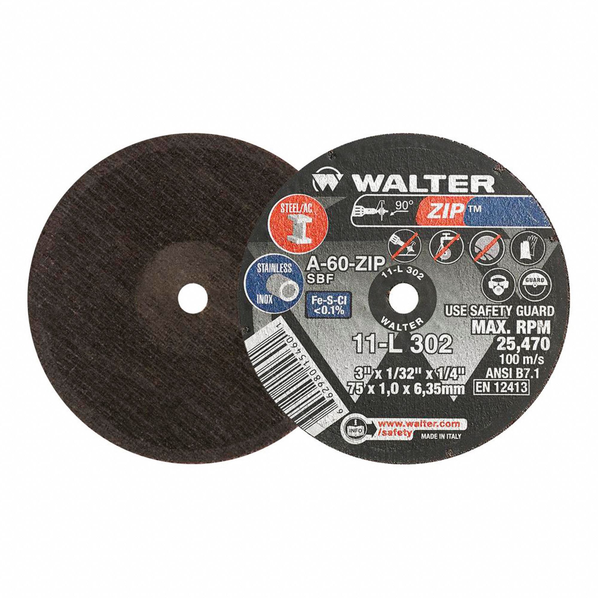 CUT-OFF WHEEL,25470 RPM,3