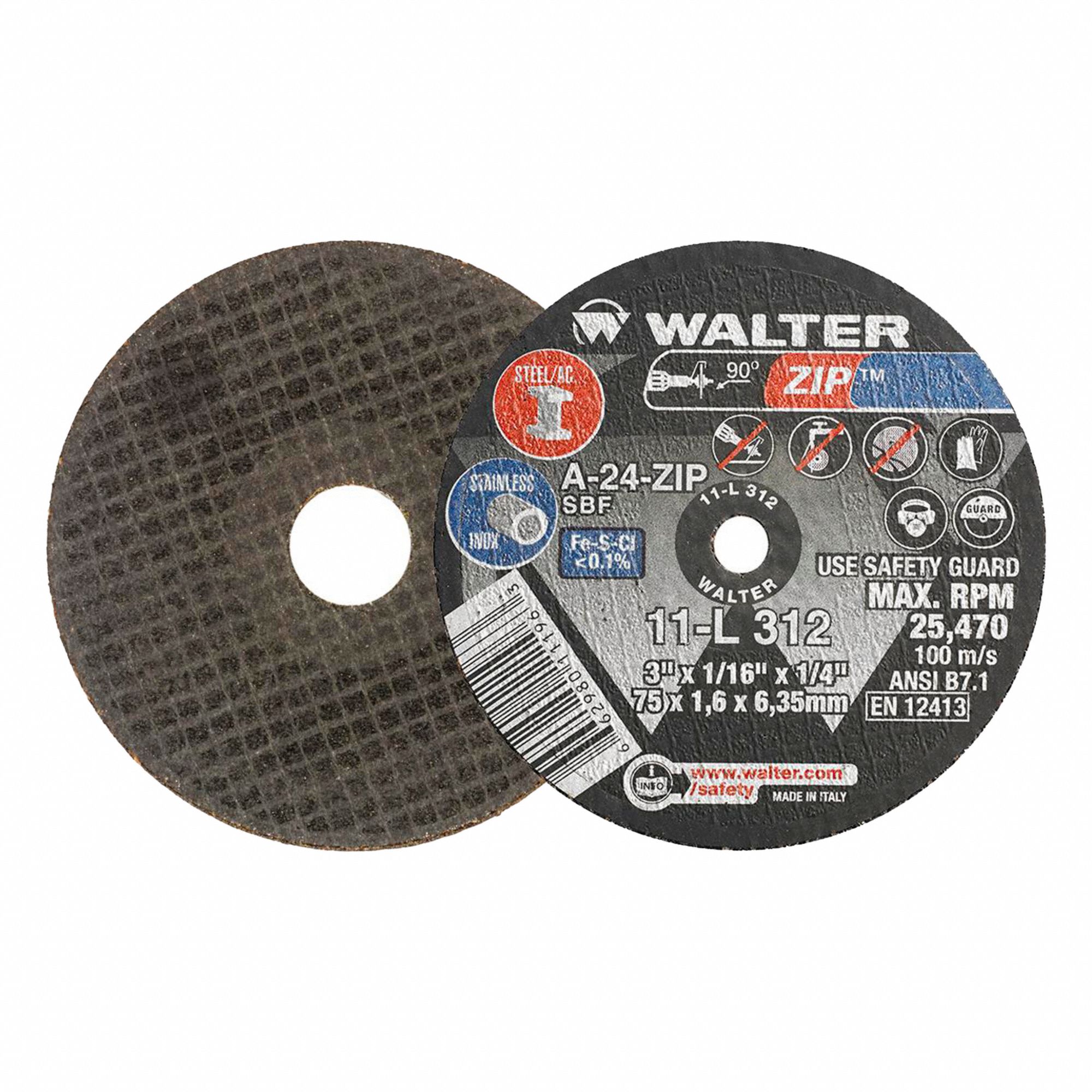 CUT-OFF WHEEL,25470 RPM,3