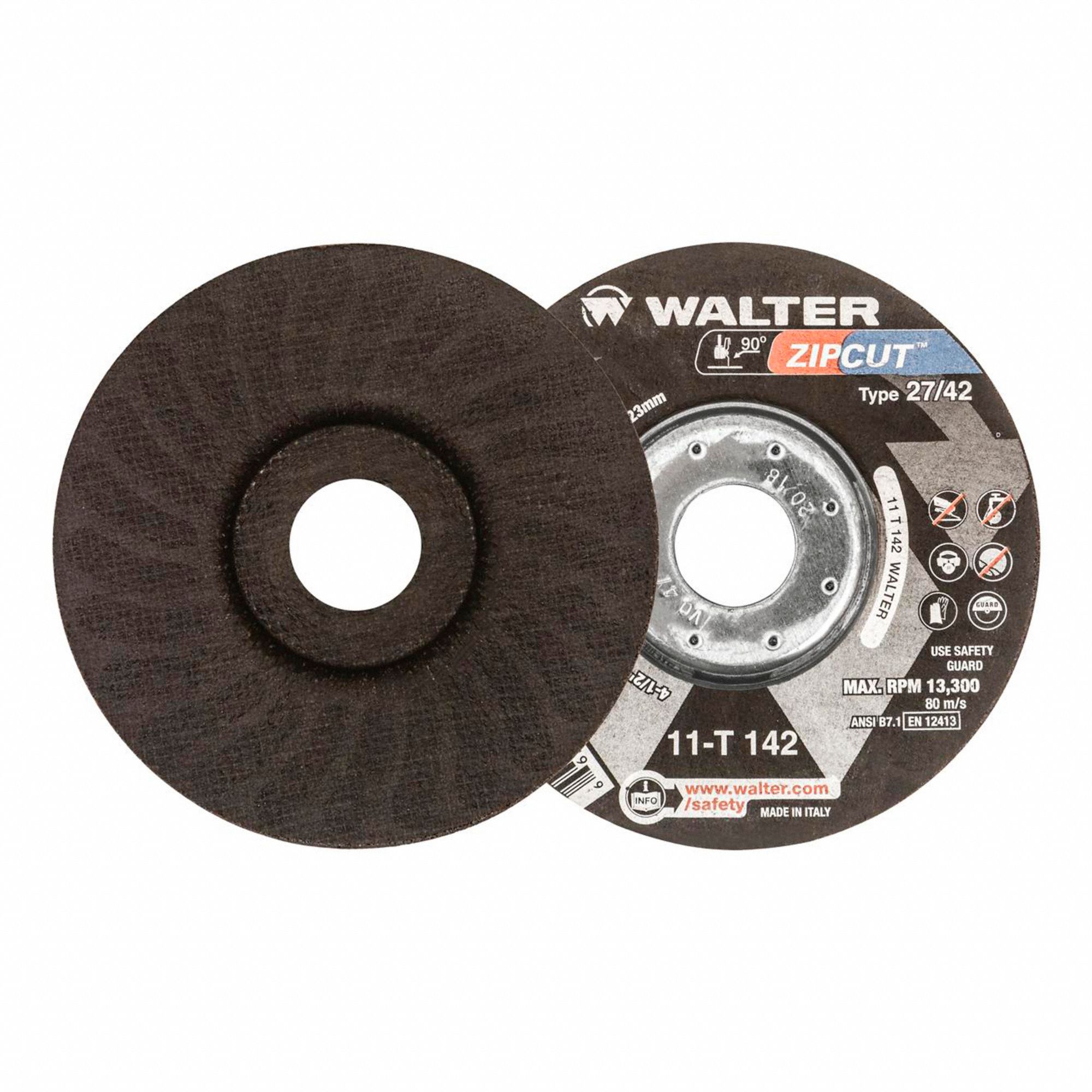 CUT-OFF WHEEL,13300 RPM,4-1/2