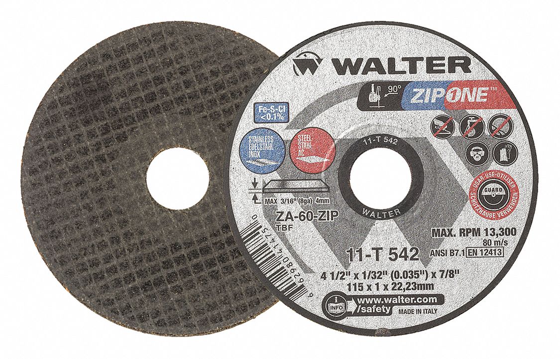 CUT-OFF WHEEL,13300 RPM,4-1/2