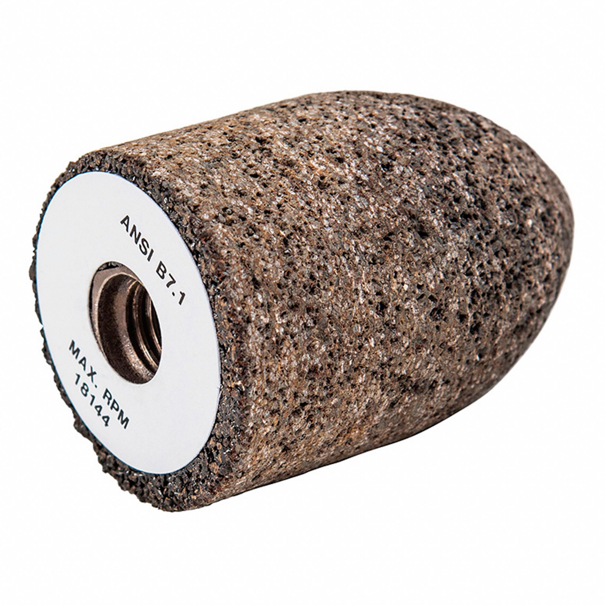 ABRASIVE CONE, TYPE 16, 24200 RPM, 3 X 2 IN, ARBOR 5/8 IN