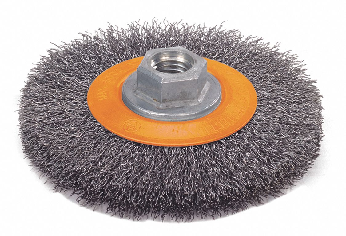 WIRE WHEEL BRUSH,CRIMPED WIRE,5