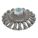 BRS CIRCULAIRE,FIL NOUÉ,ARB 5/8 PO-11,GARN DE POILS DE 1 PO,4 PO DIA BRS/0.02 PO DIA FIL,AC