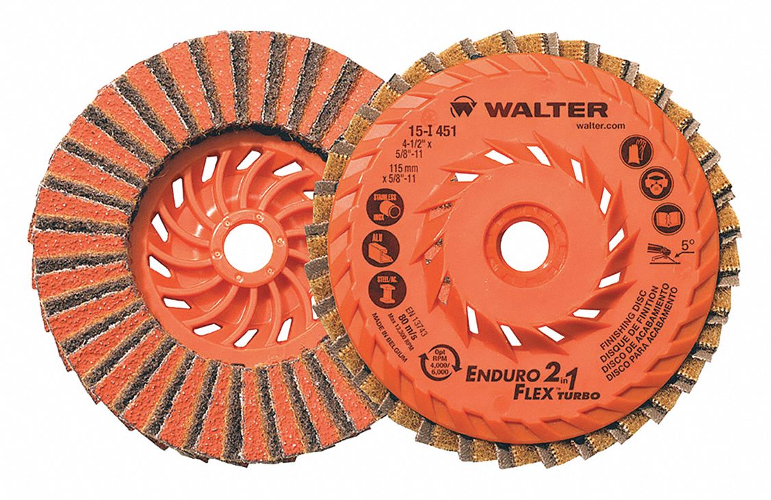 FLAP DISC, TYPE 27, 4½ IN X ⅝
