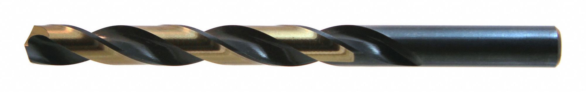 400N JOBBER LENGTH DRILL BIT, RH, BLACK/GOLD, 5/16IN, 135 ° , HSS, STRAIGHT SHANK, 4½IN L, HEAVY DUTY