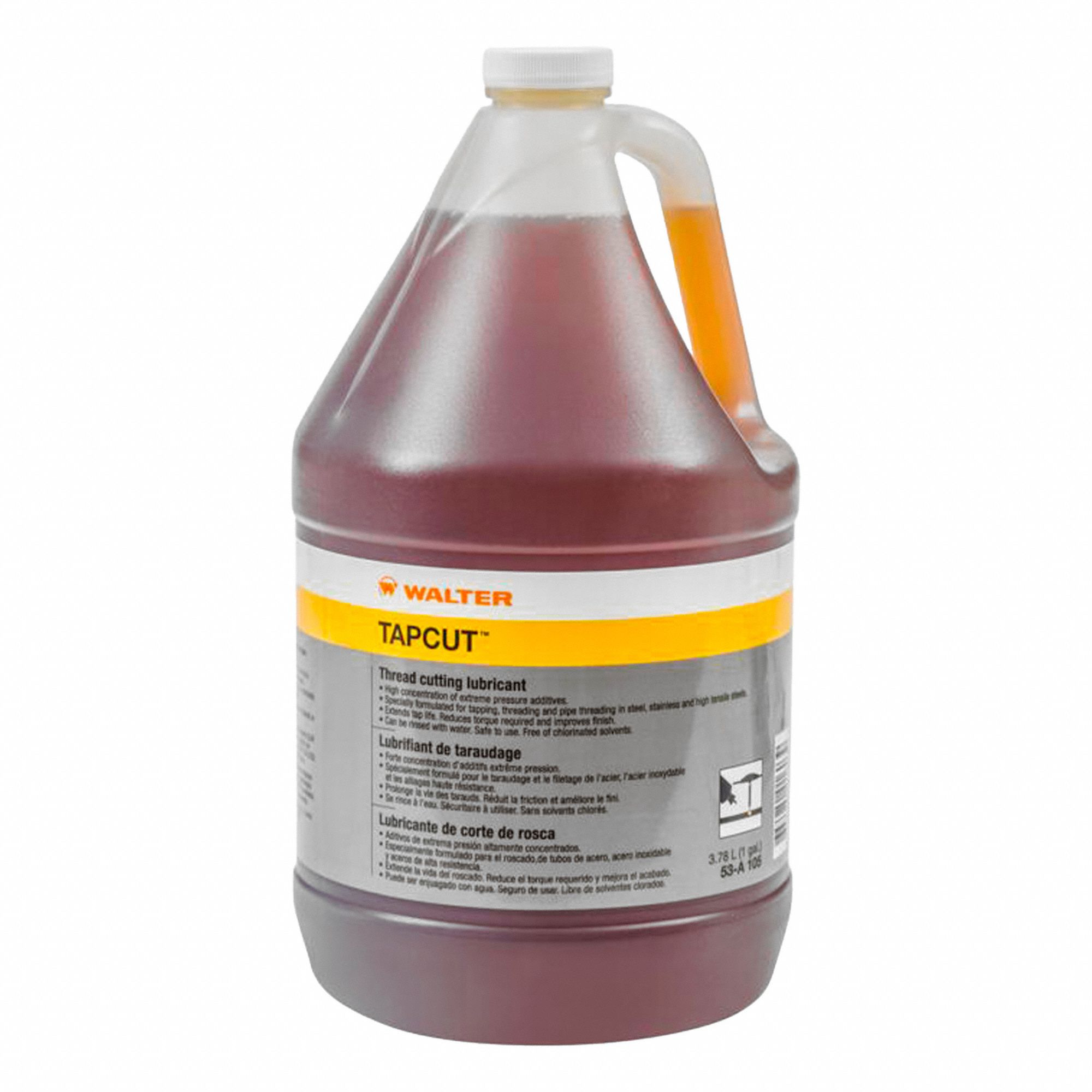 THREAD CUTTING LUBRICANT, BIODEGRADABLE, YELLOW, 3.78 L