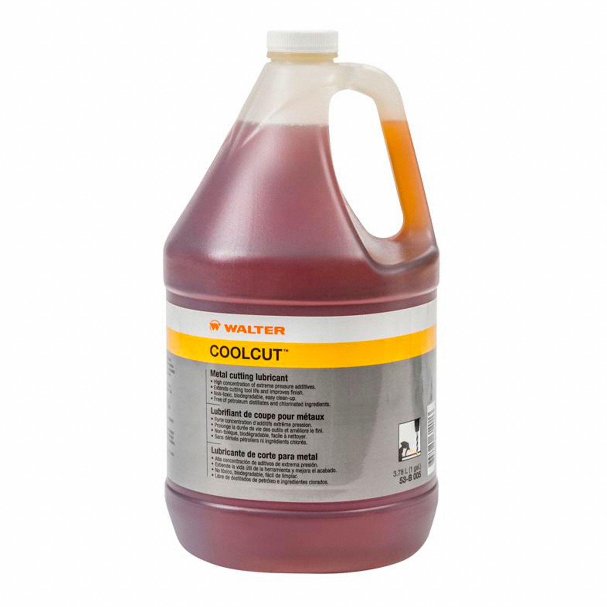 METAL CUTTING LUBRICANT, EXTREME PRESSURE, BROWN, 3.78 L, 4 JUGS