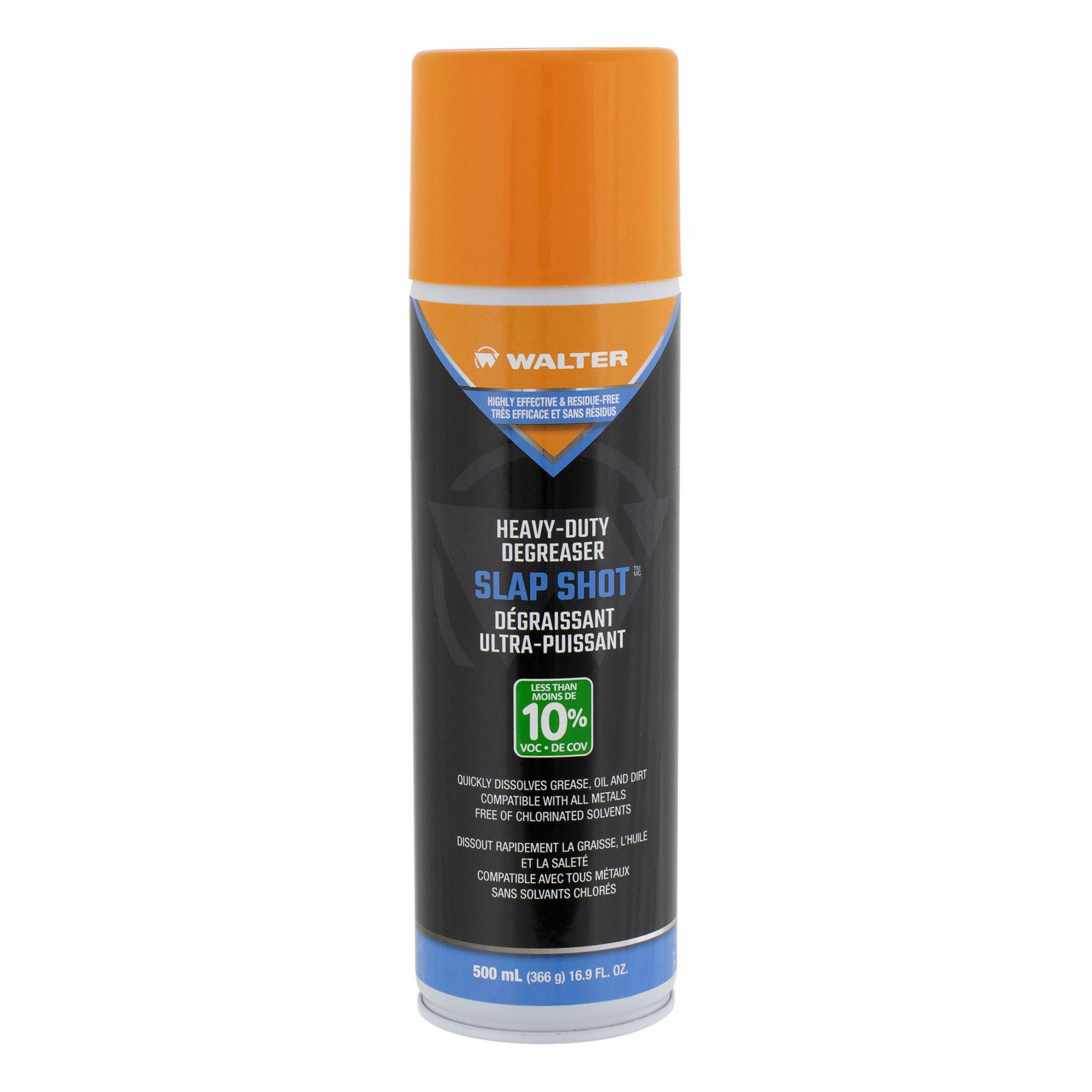 SLAP SHOT HEAVY-DUTY DEGREASER, LOW VOC, 500ML, AEROSOL, LEAVES NO RESIDUE